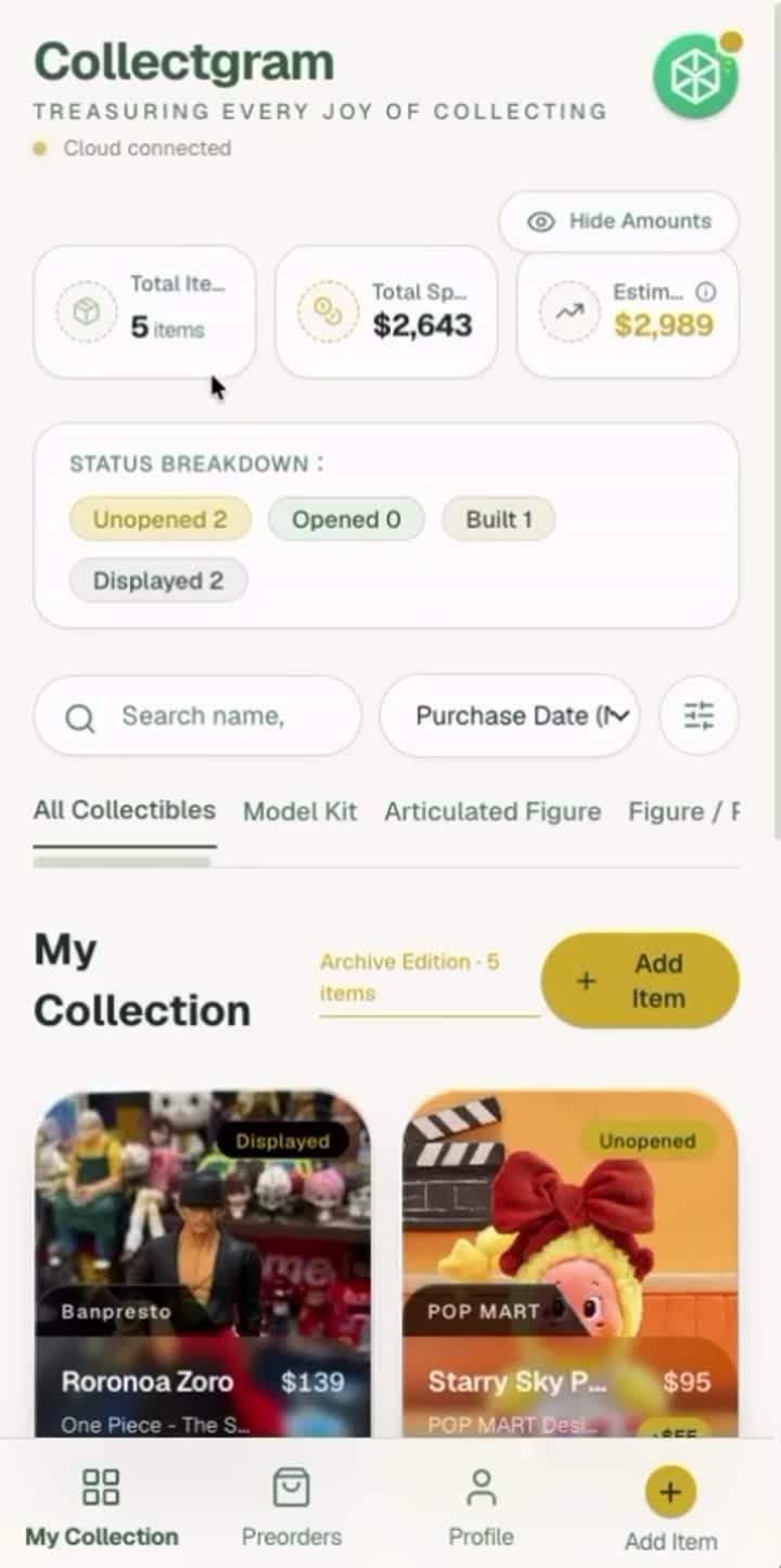 Collectgram（玩具收藏與預購追蹤） 影片封面