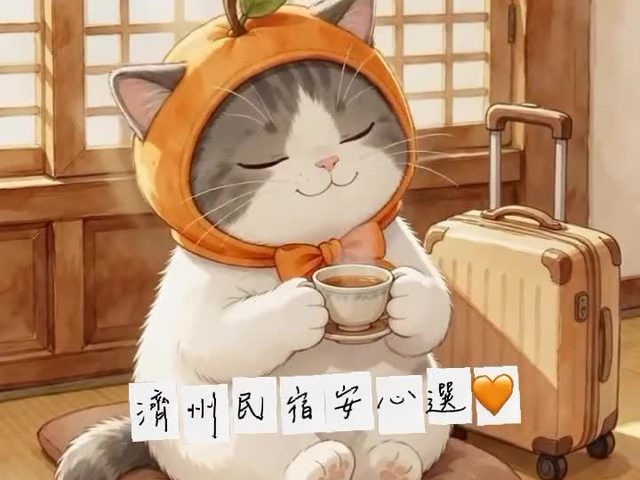 濟州韓屋喵民宿網站與角色動畫