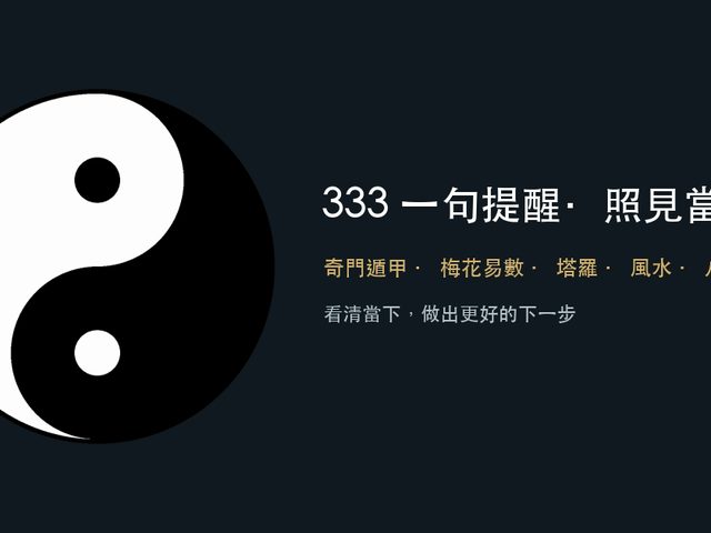 333 玄學解析平台