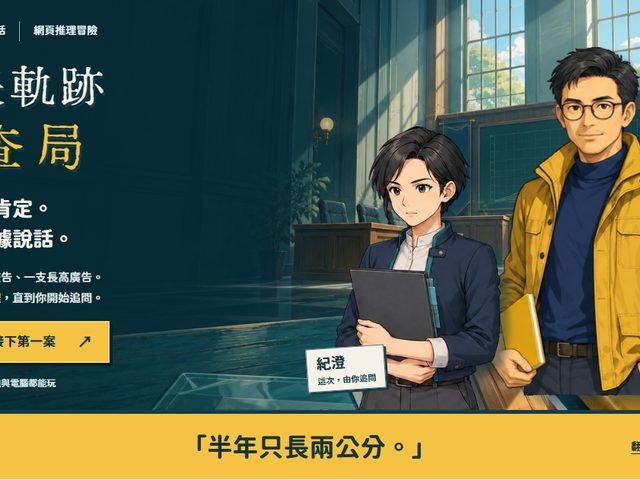 成長軌跡調查局（逆轉裁判風格推理遊戲）