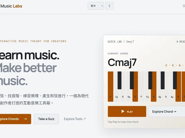 Music Labs(互動音樂樂理與創作工具)