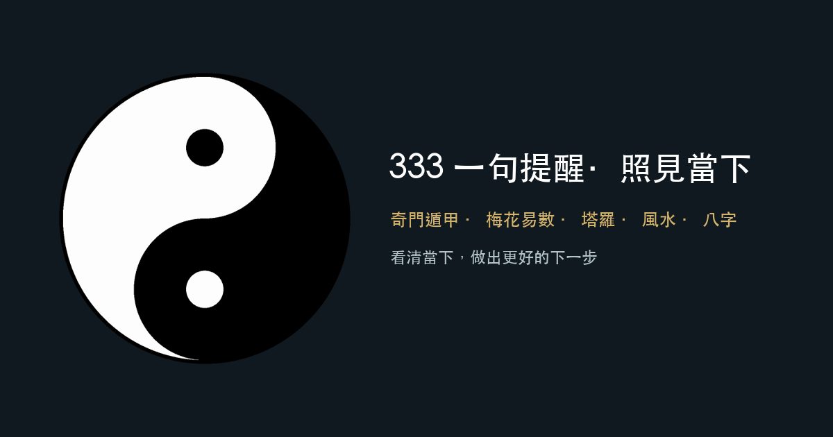 333 玄學解析平台 作者附圖