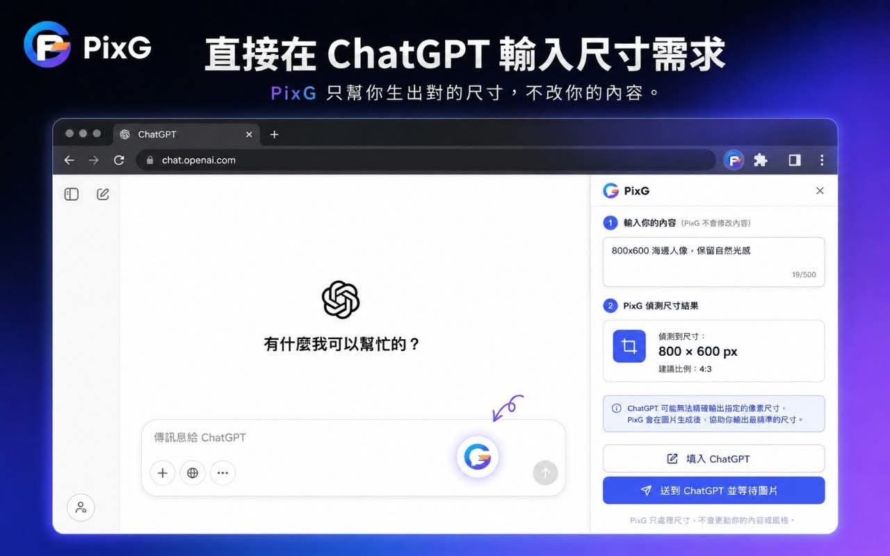 LongThread Flow(ChatGPT 長對話擴充)+生圖尺寸工具 作者附圖