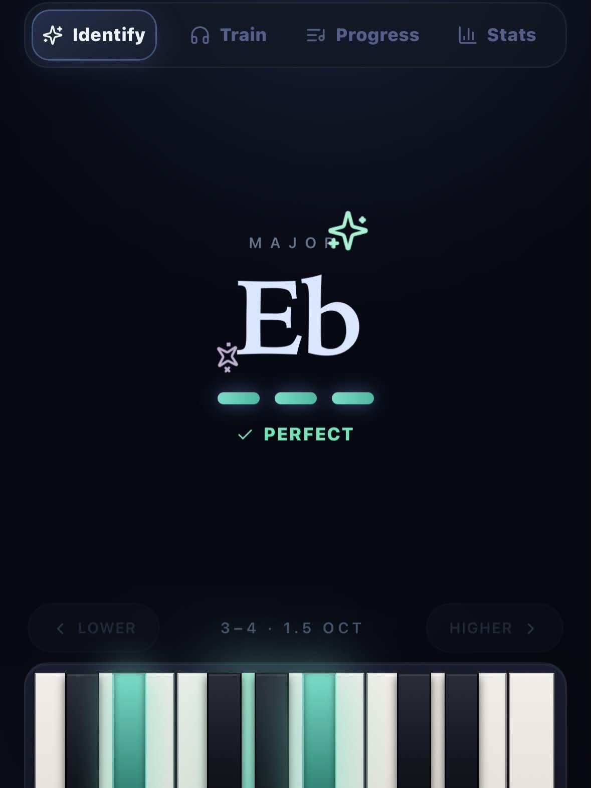 Chord Trainer(鋼琴和弦聽音與辨識) 作者附圖